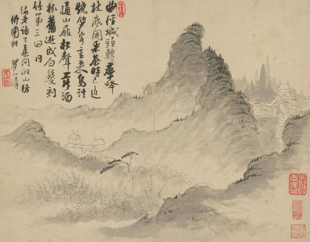 Мей Цин. Горы Хуаншань. до 1697