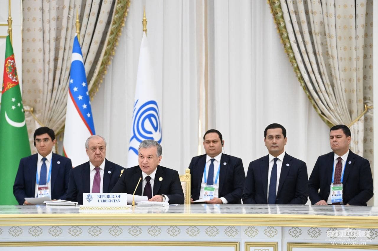 Президент Узбекистана Шавкат Мирзиёев на встрече участников Организации экономического сотрудничества