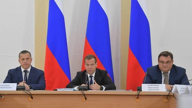 Дмитрий Медведев на совещании об основных мерах по социально-экономическому развитию Забайкальского края