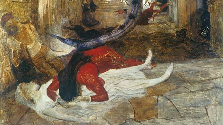 Арнольд Бёклин. Чума (фрагмент). 1898
