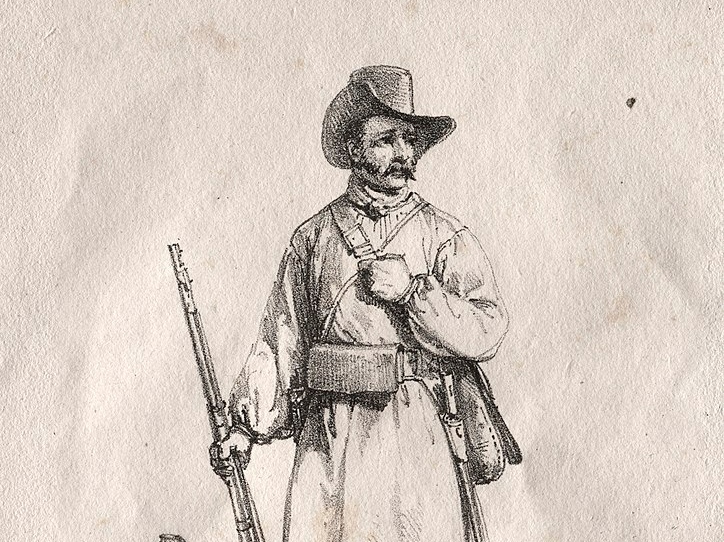 Орас Верне. Партизан-доброволец (фрагмент). 1822