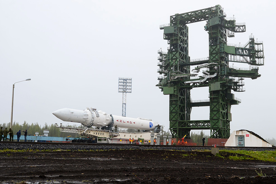 Стартовая площадка комплекса космодрома Плесецк