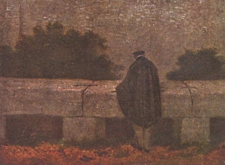 Каспар Давид Фридрих. У городской стены (фрагмент). 1799