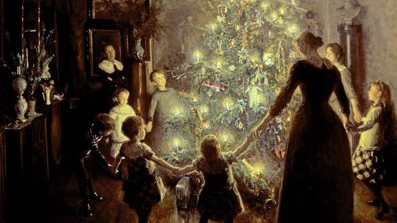 Вигго Юхансен. Счастливое Рождество. 1891