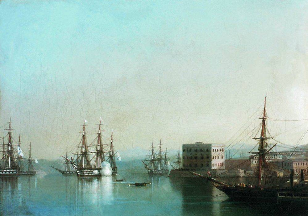 Иван Айвазовский. Севастопольский рейд. 1852