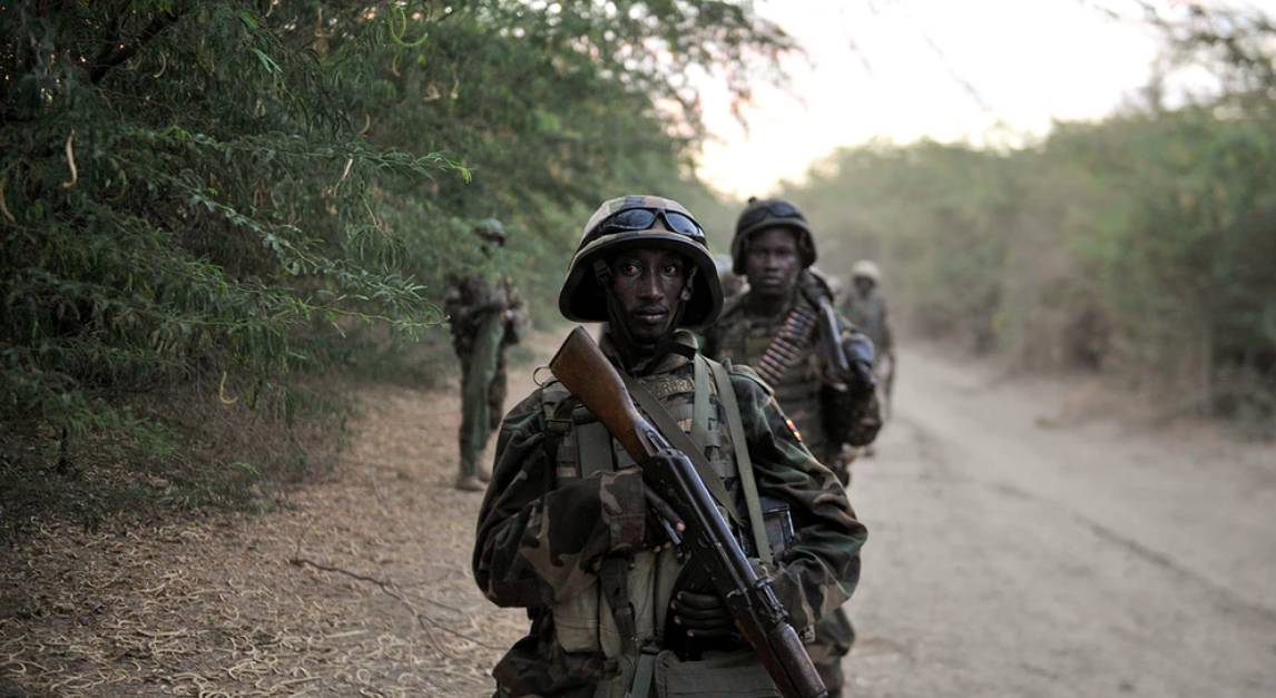 Солдаты вооруженных сил Уганды