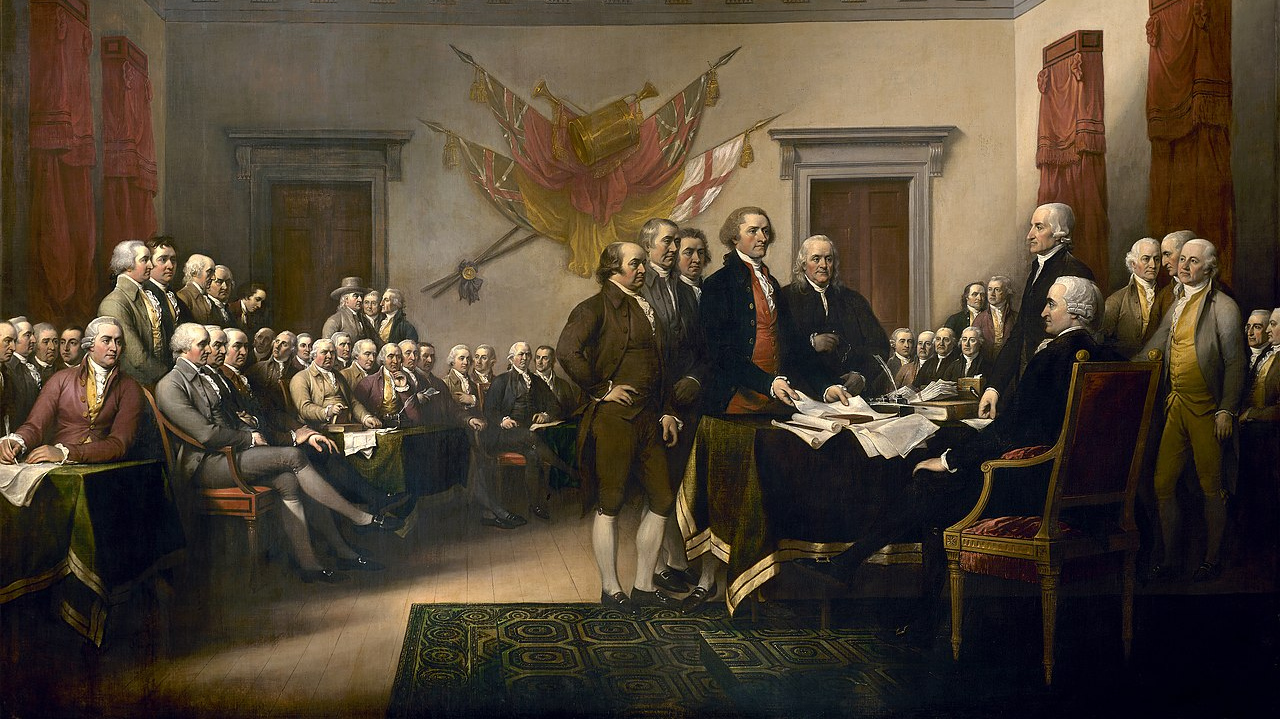 Джон Трамбулл. Декларация независимости США. 1819 