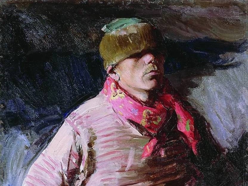 Абрам Архипов. Рязанский ямщик (фрагмент). 1916