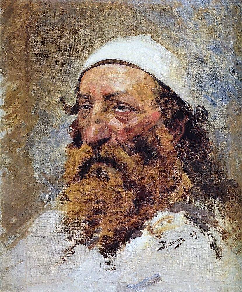 Василий Поленов. Голова еврея. 1884 год