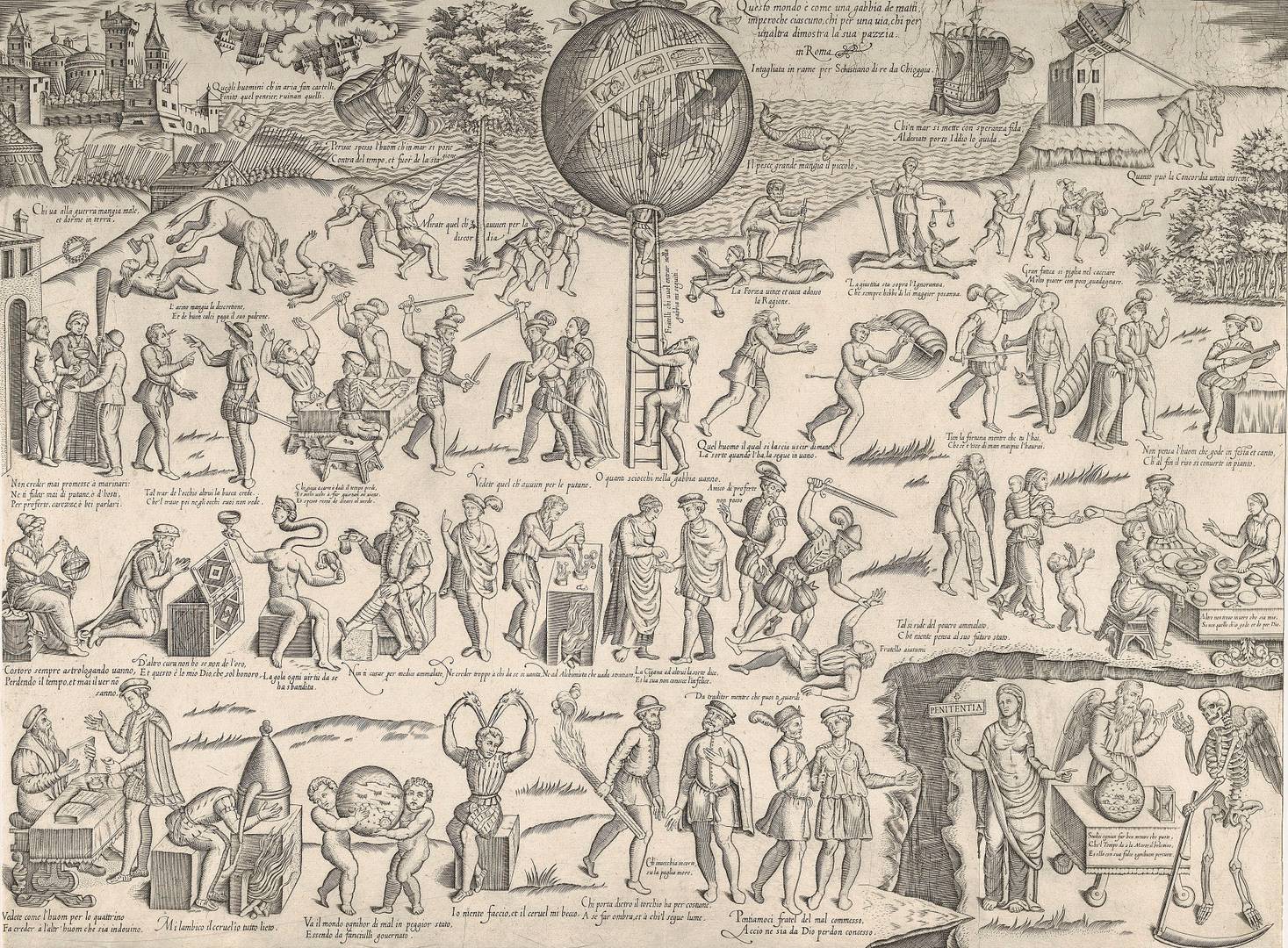 Себастьяно ди Ре. Клетка безумцев (La gabbia de’ matti). 1557–1563