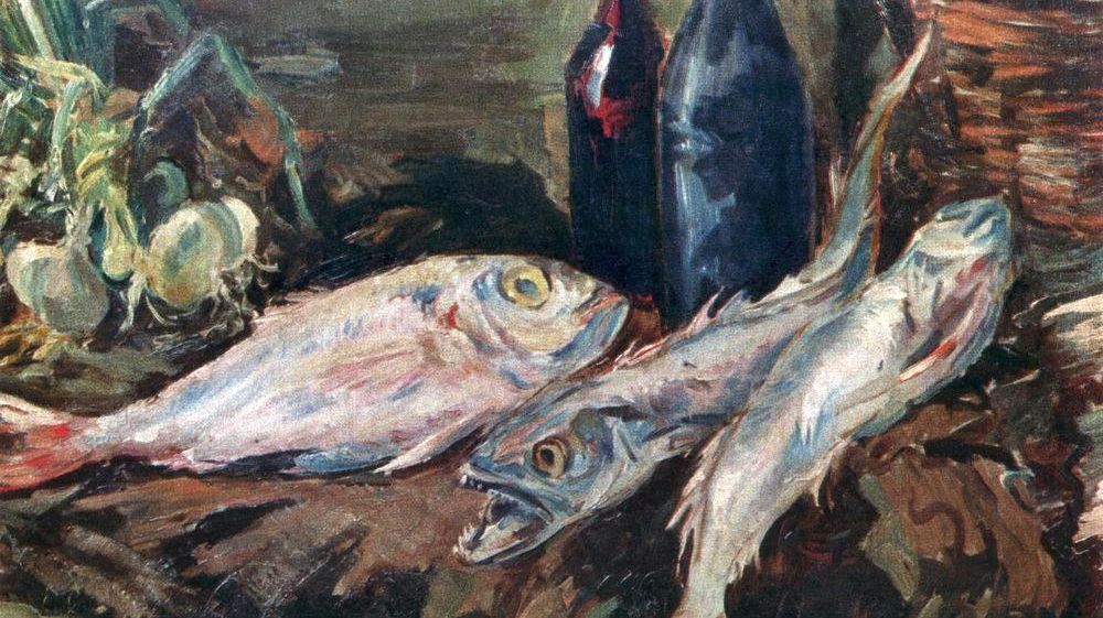 Коровин Константин. Натюрморт с рыбами. 1930