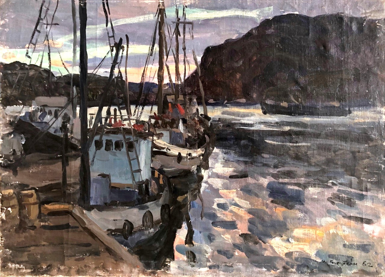 Макс Бирштейн. Порт на Баренцевом море. 1962