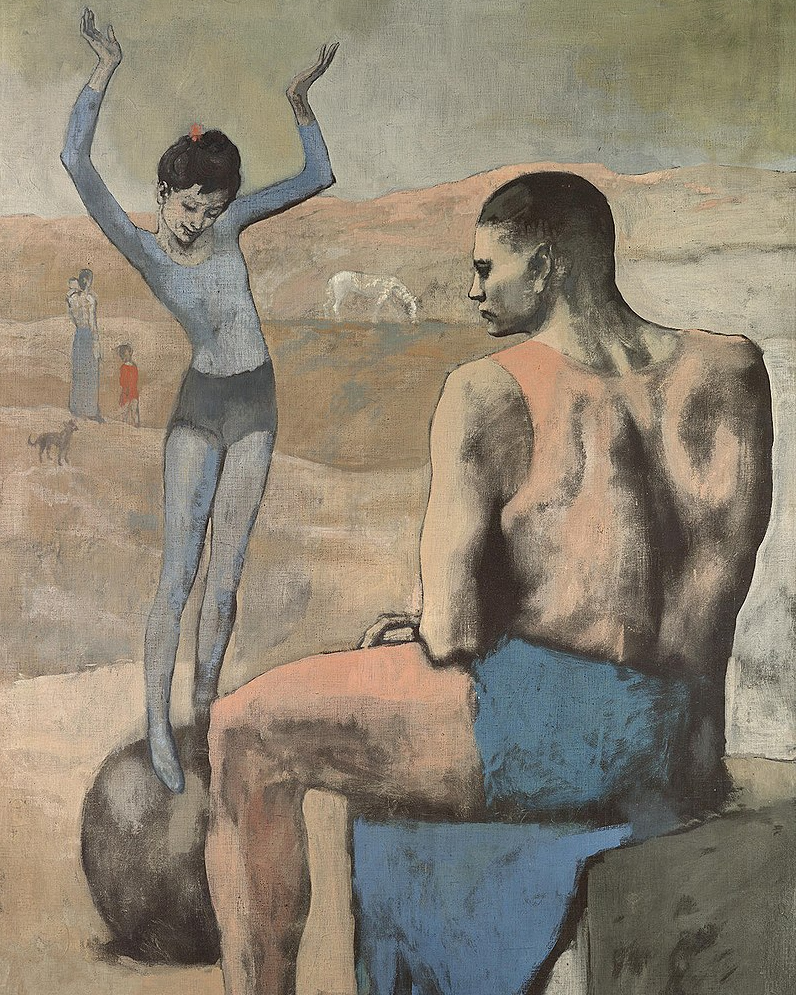 Пабло Пикассо. Девочка на шаре (фрагмент).1905