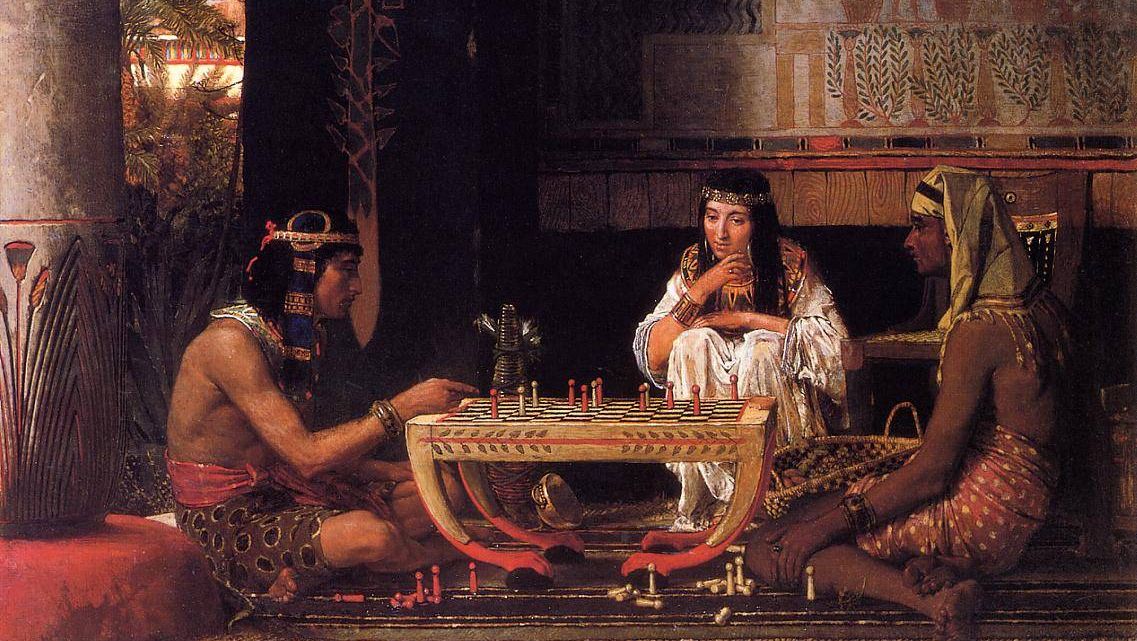 Лоуренс Альма-Тадема. Египетские шахматисты. 1865