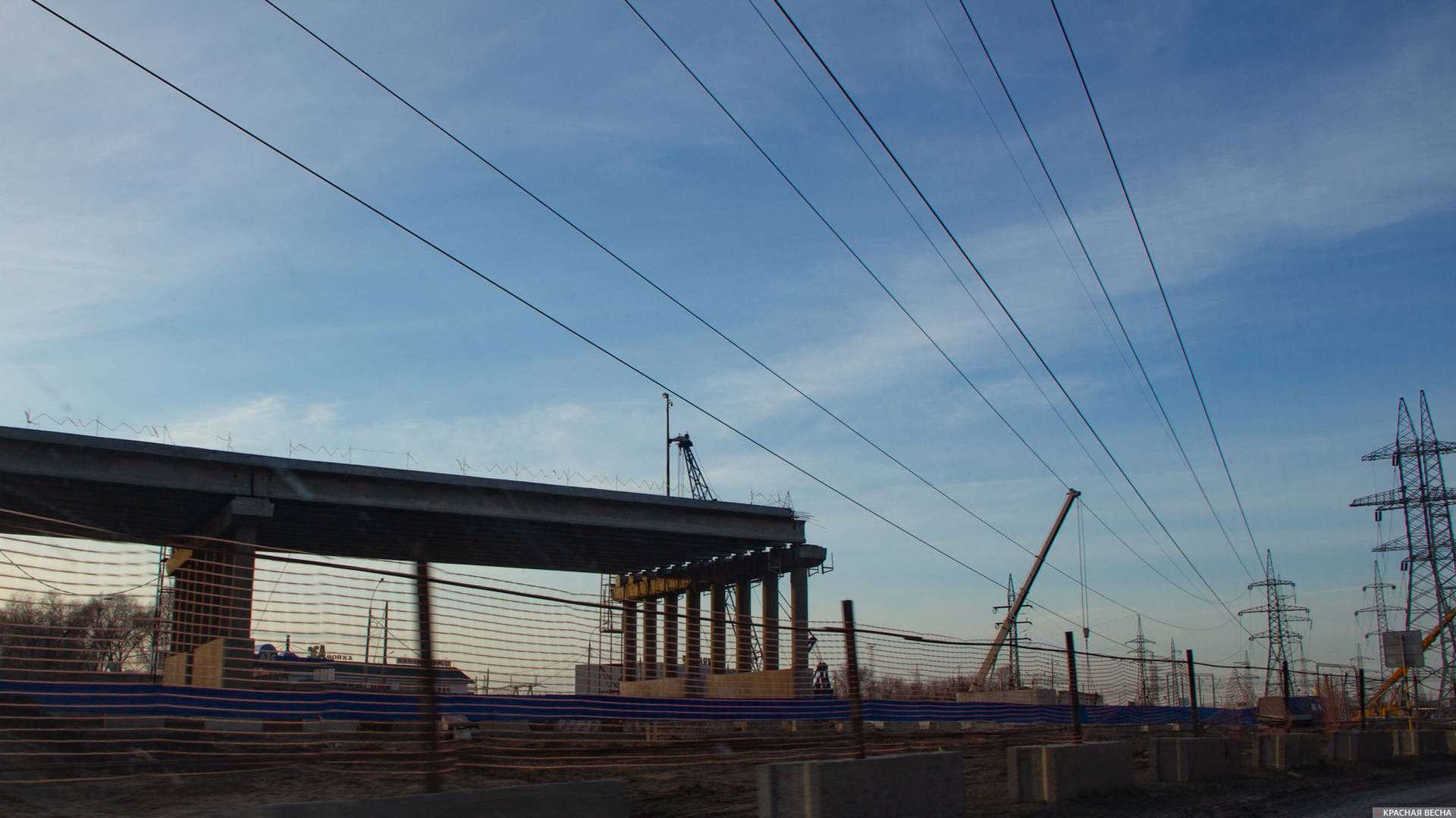 Строительство развязки на трассе М5 в Тольятти