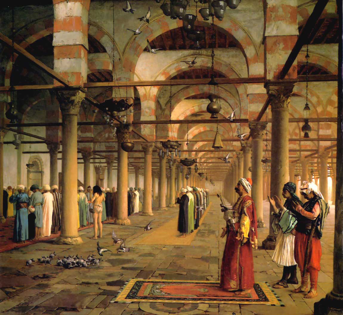 Жан-Леон Жером. Молитва в каирской мечети Амра ибн аль-Аса. 1872