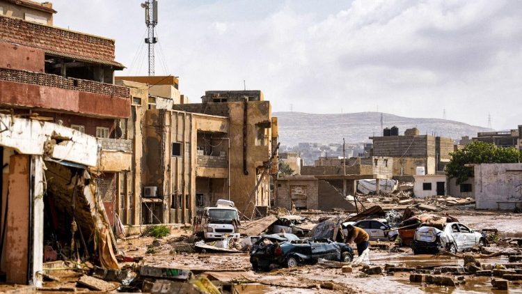 Результат наводнения в Ливии