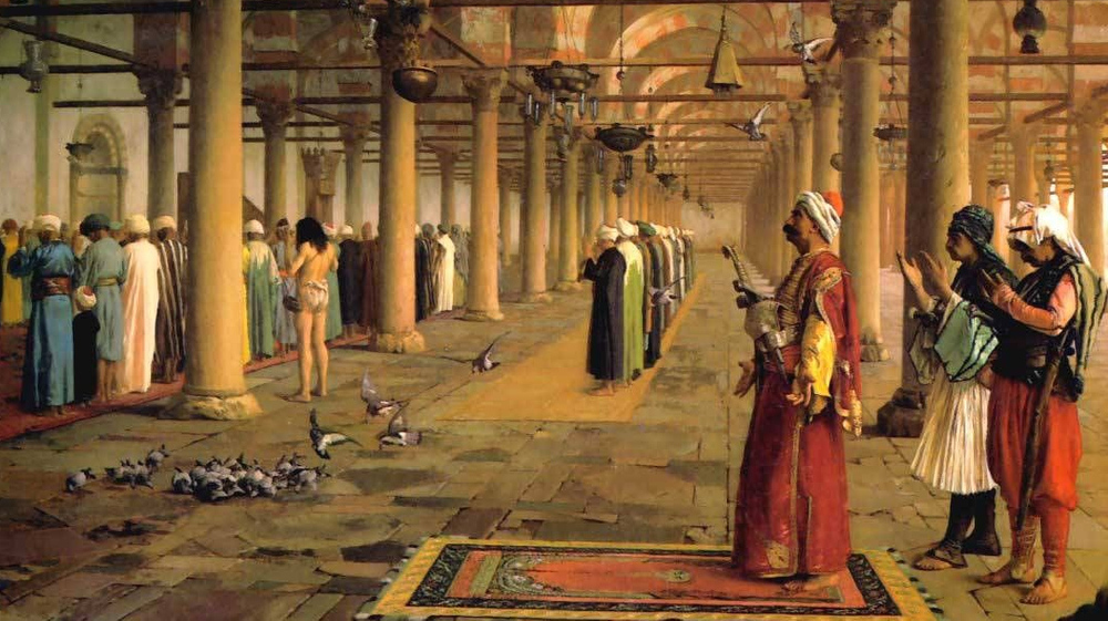 Жан-Леон Жером. Молитва в мечети (фрагмент). 1872