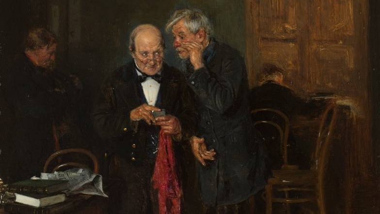 Владимир Маковский. Секрет. 1884