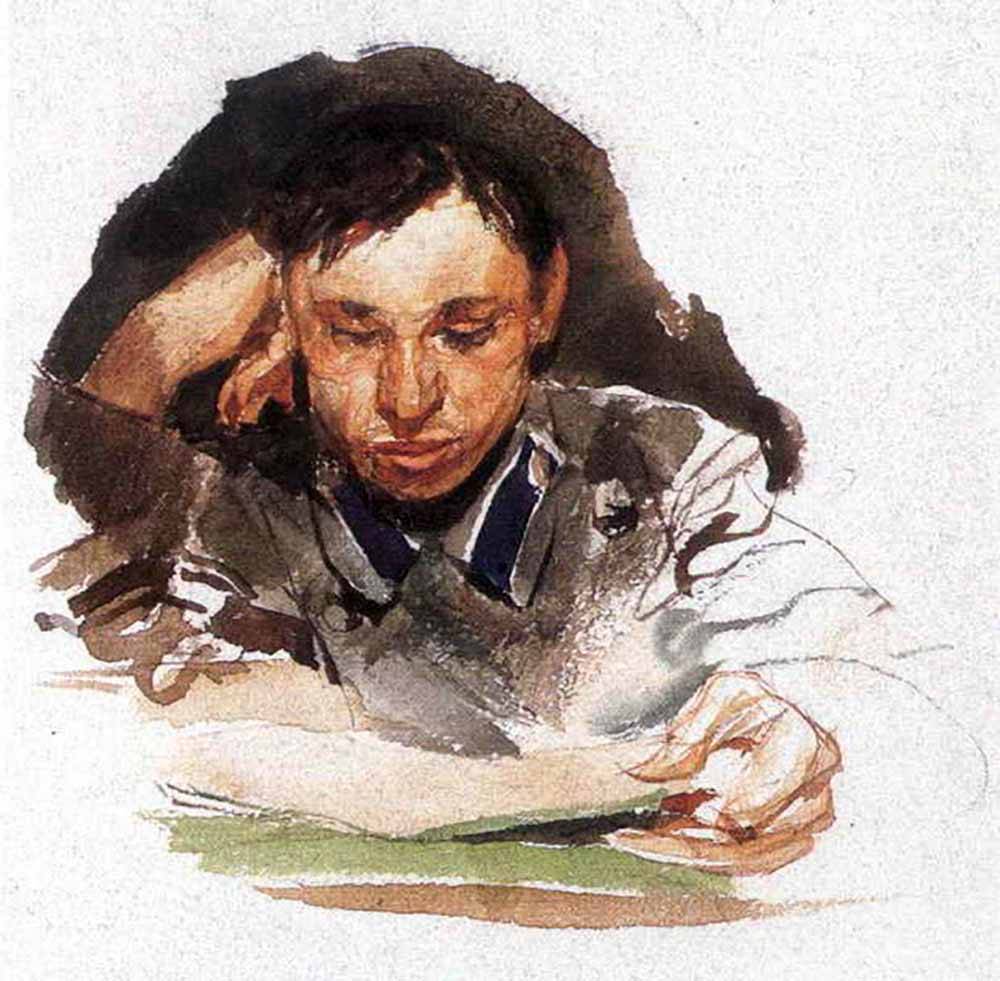 Врубель Михаил. Студент. 1882