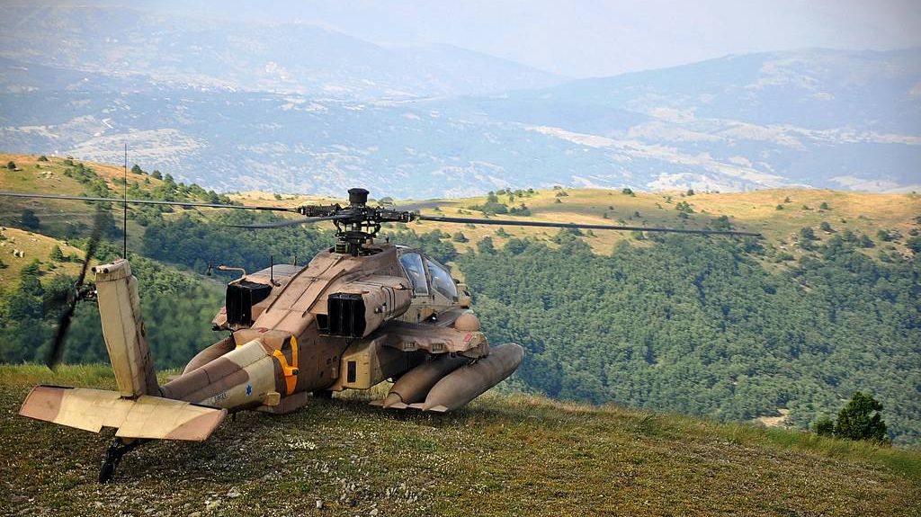 Israeli Apache helicopter