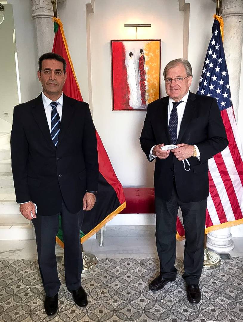 Встреча главы избирательной комиссии Ливии с послом США