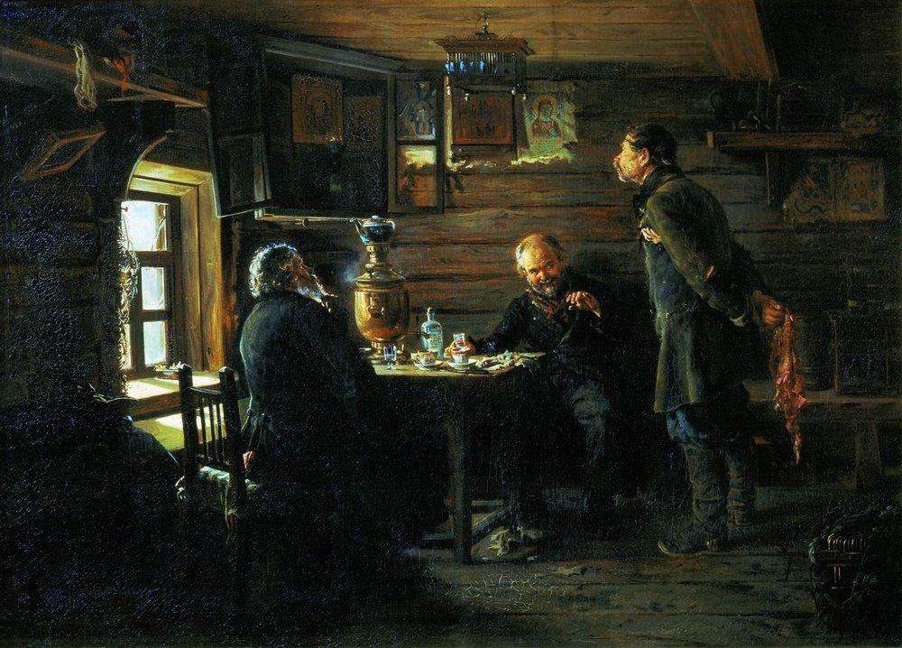 Владимир Маковский. Любители соловьев. 1872-1873