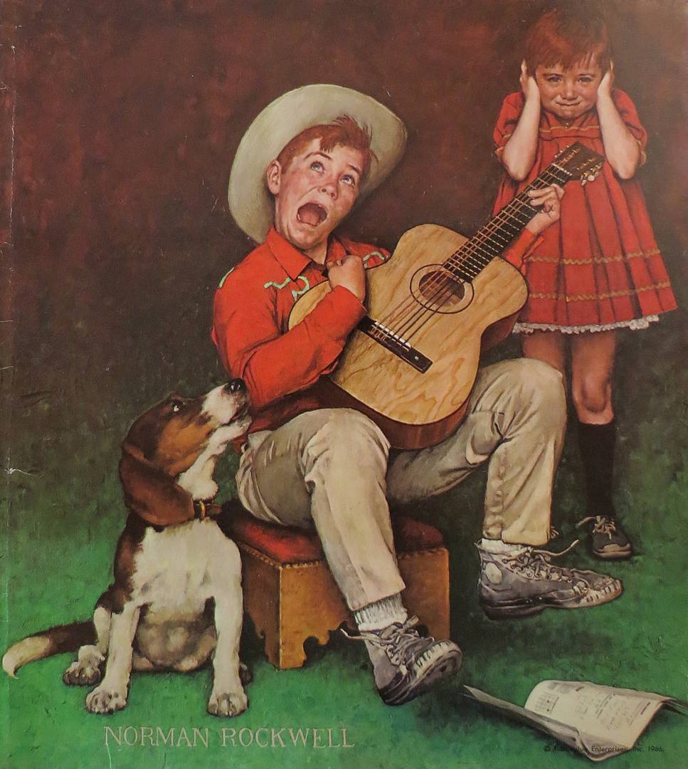 Норман Роквелл. Музыкант. 1966