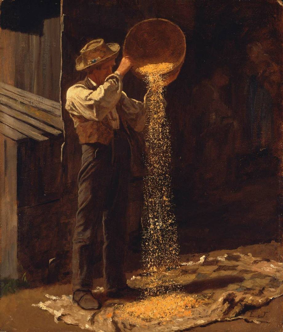 Истмен Джонсон. Провеивание зерна. 1873-1879