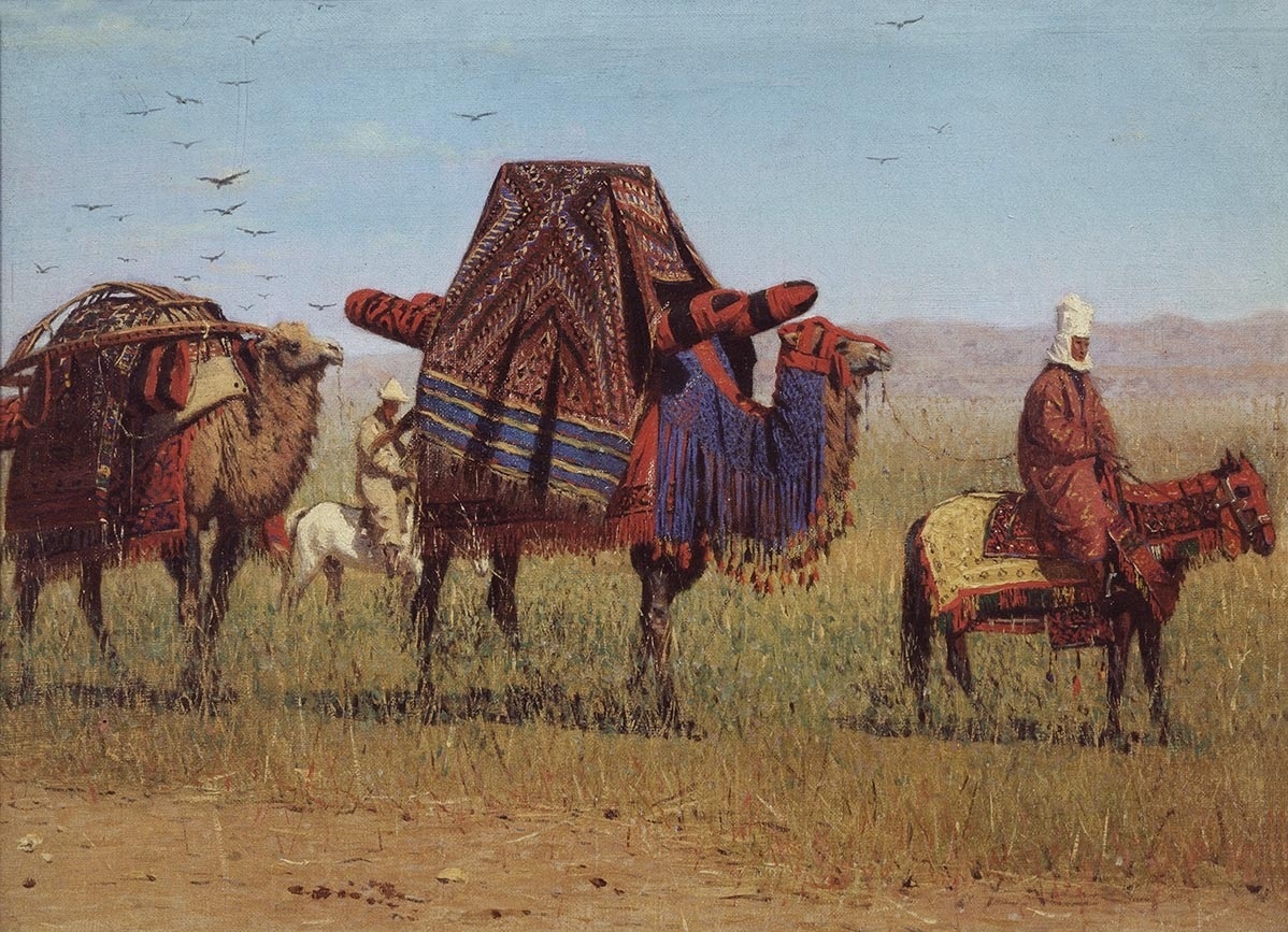 Василий Верещагин. Перекочёвка киргизов. 1869-1870