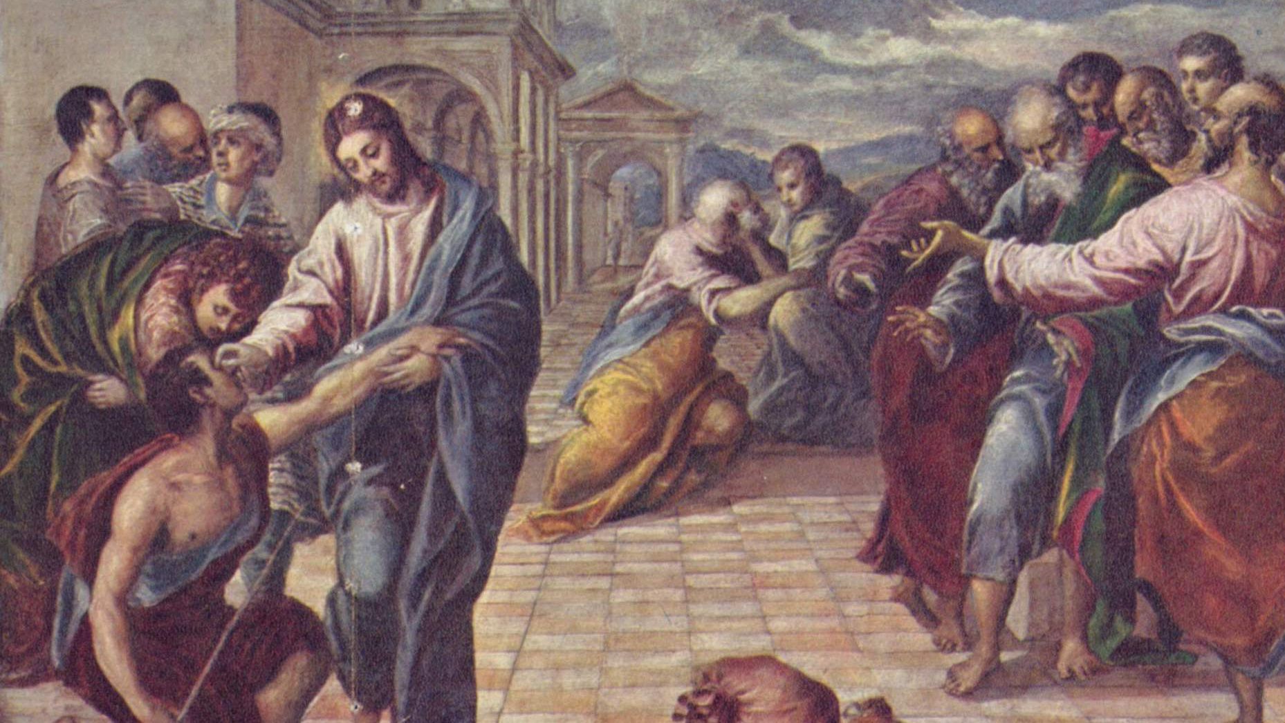 Эль Греко «Исцеление слепого», около 1567
