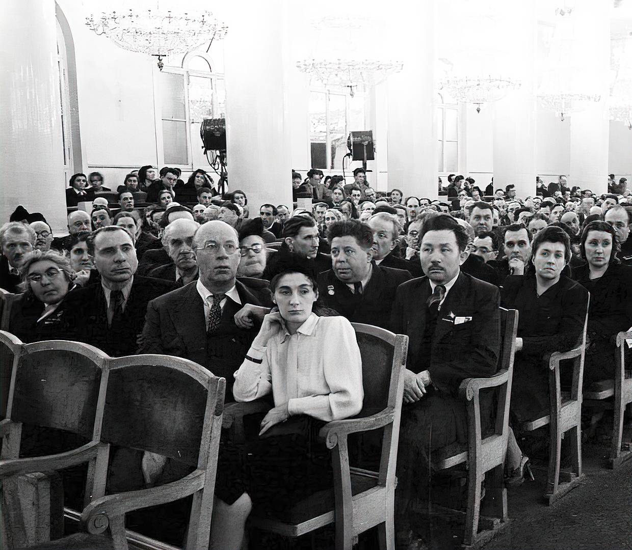 Сергей Прокофьев на съезде Союза Советских композиторов. 1948