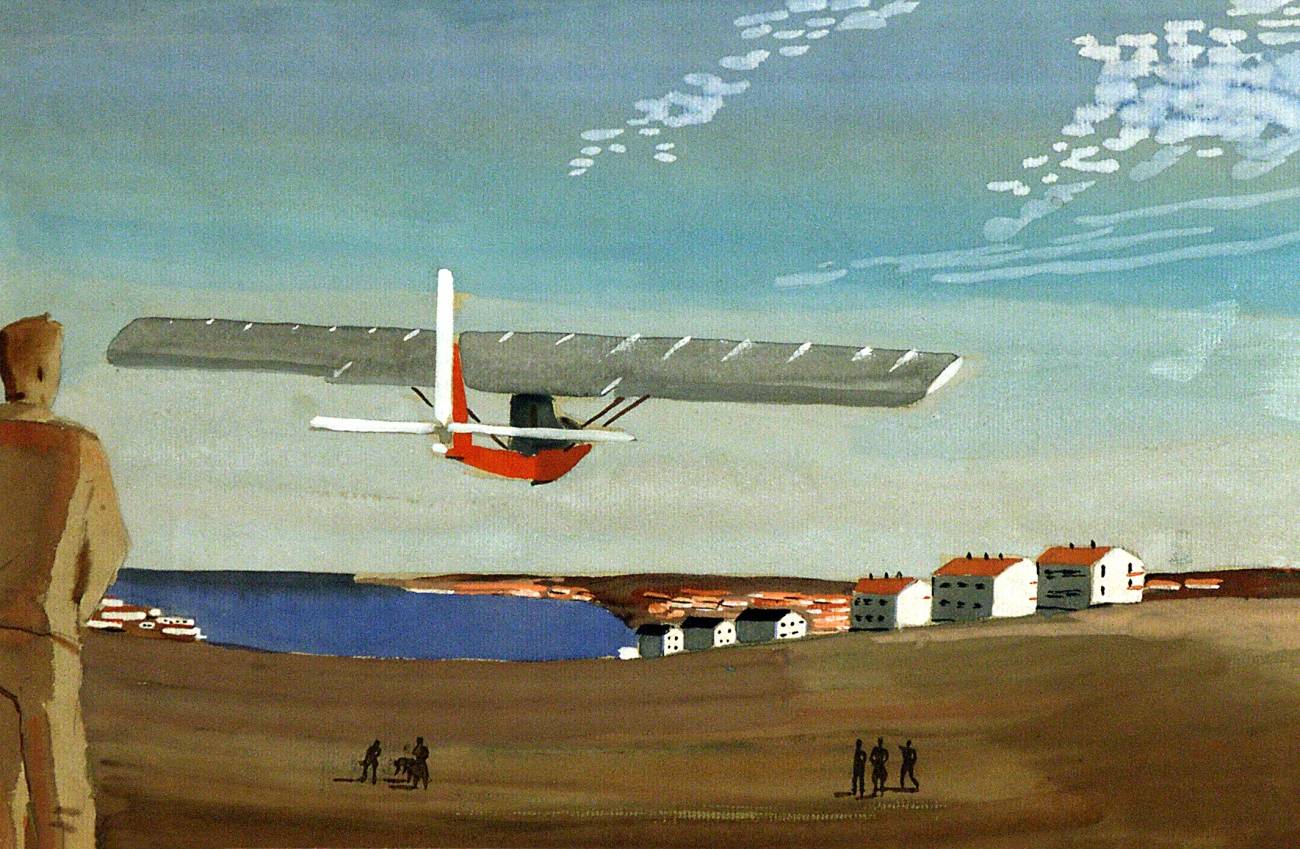 Александр Дейнека. Планёр над бухтой. 1930-е