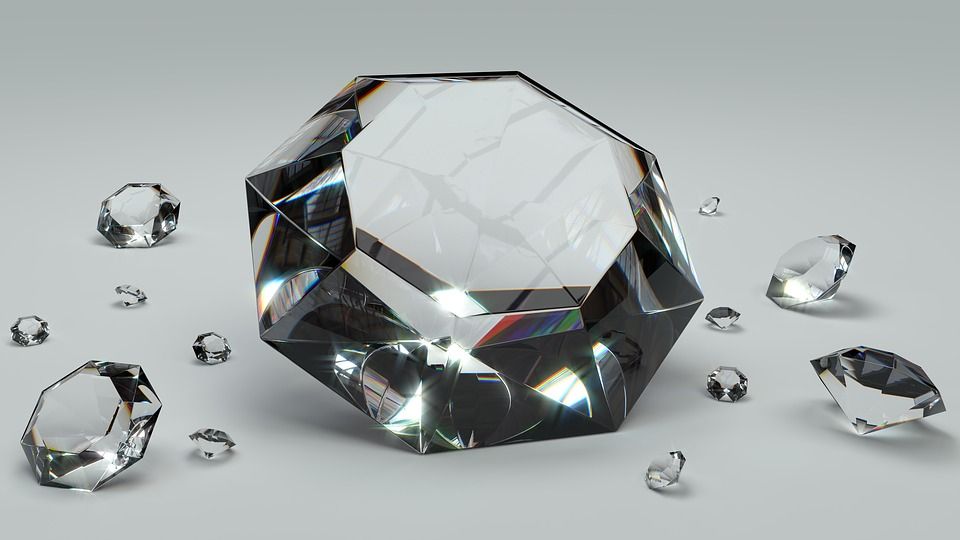 алмаз, блестящий, драгоценный камень