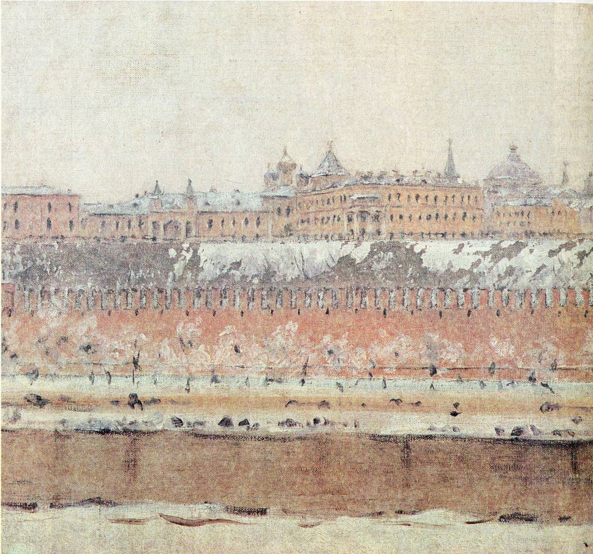 Василий Васильевич Верещагин. Московский кремль зимой. 1880—1901