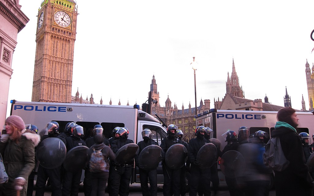 Студенческие протесты в Лондоне