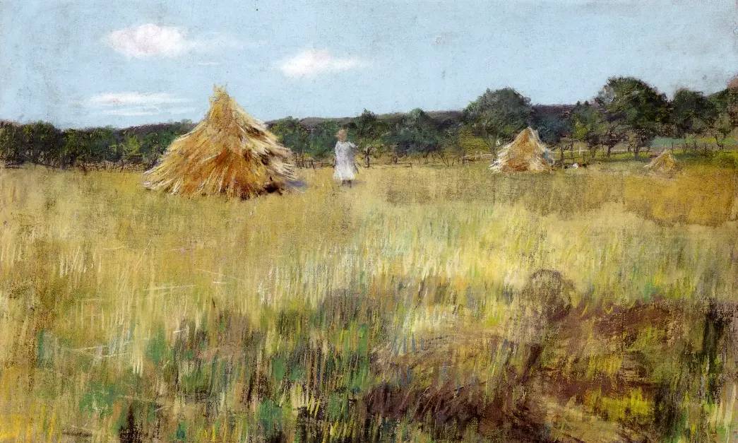 Уильям Чейз. Поля, засеянные зерном. 1891