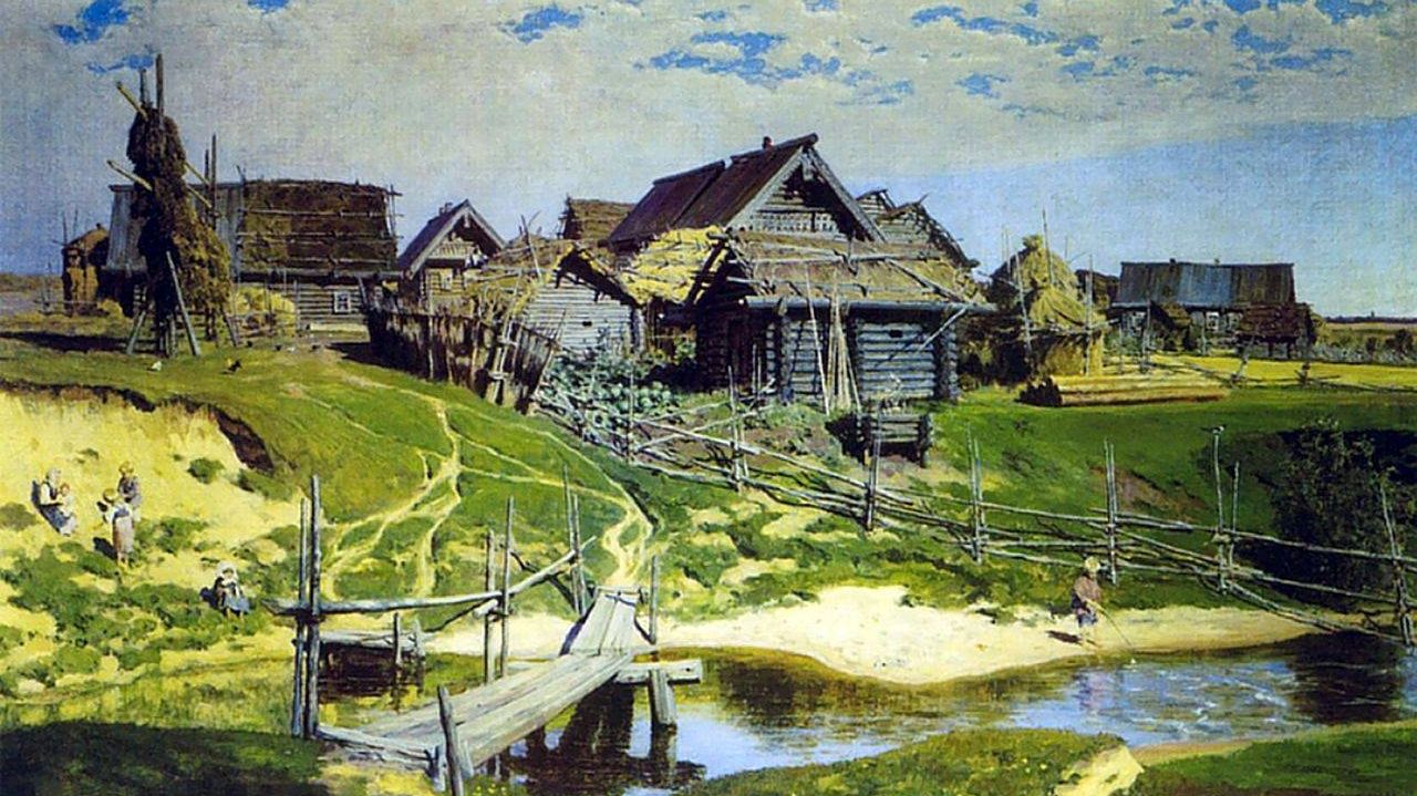 Василий Поленов. Русская деревня. 1889 год