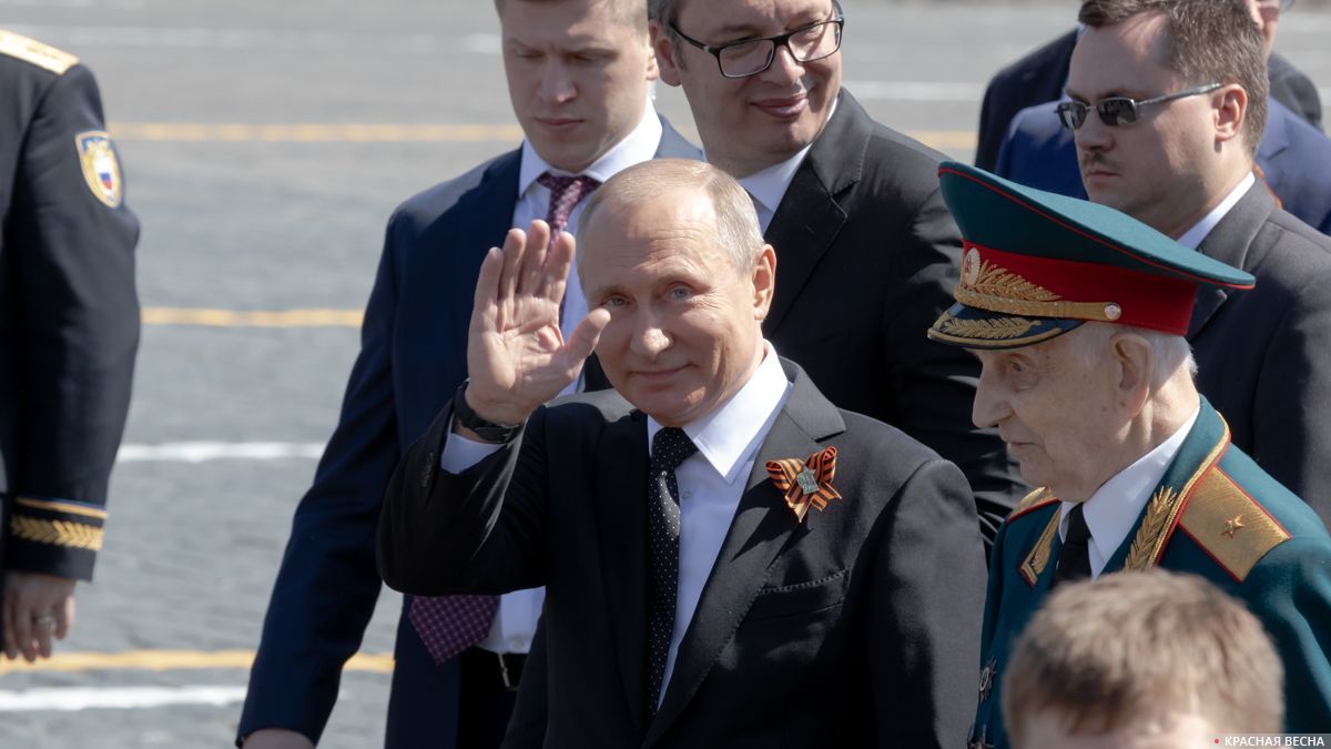Владимир Путин после парада Победы