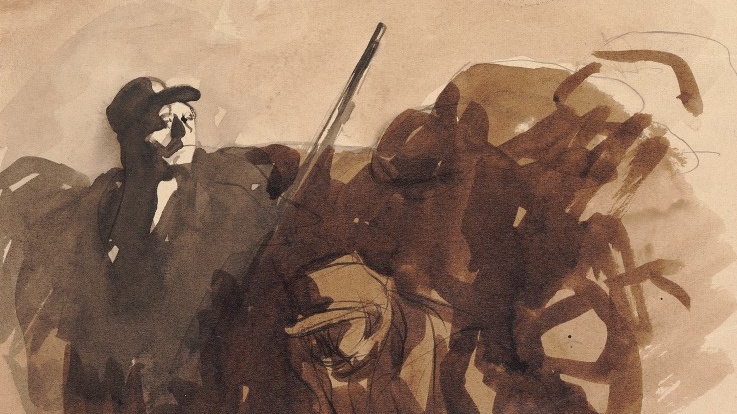 Жан-Луи Форен. Солдат в окопе (фрагмент). 1915