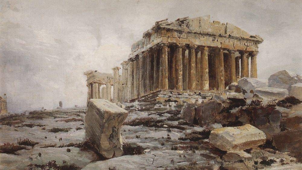 Парфенон. Храм Афины-Парфенос. 1882