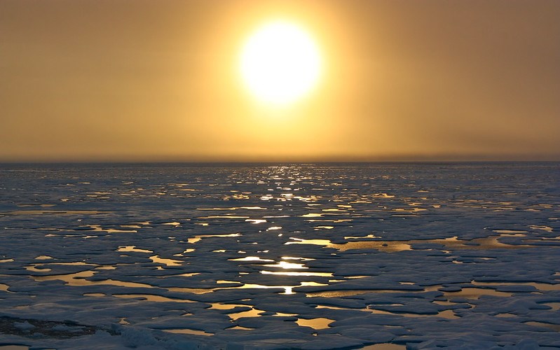 Закат в Арктике