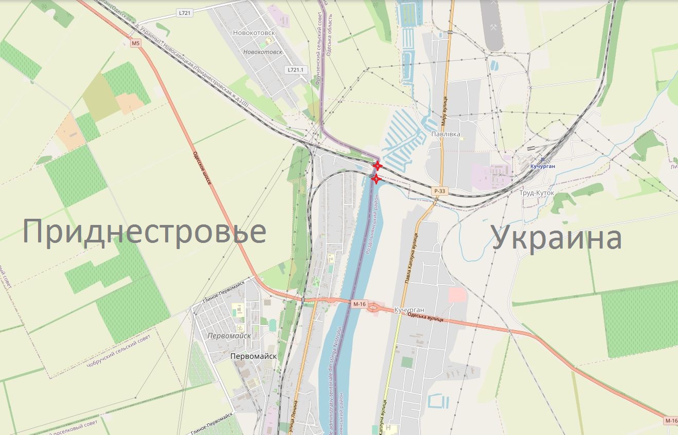 Граница Приднестровья и Украины
