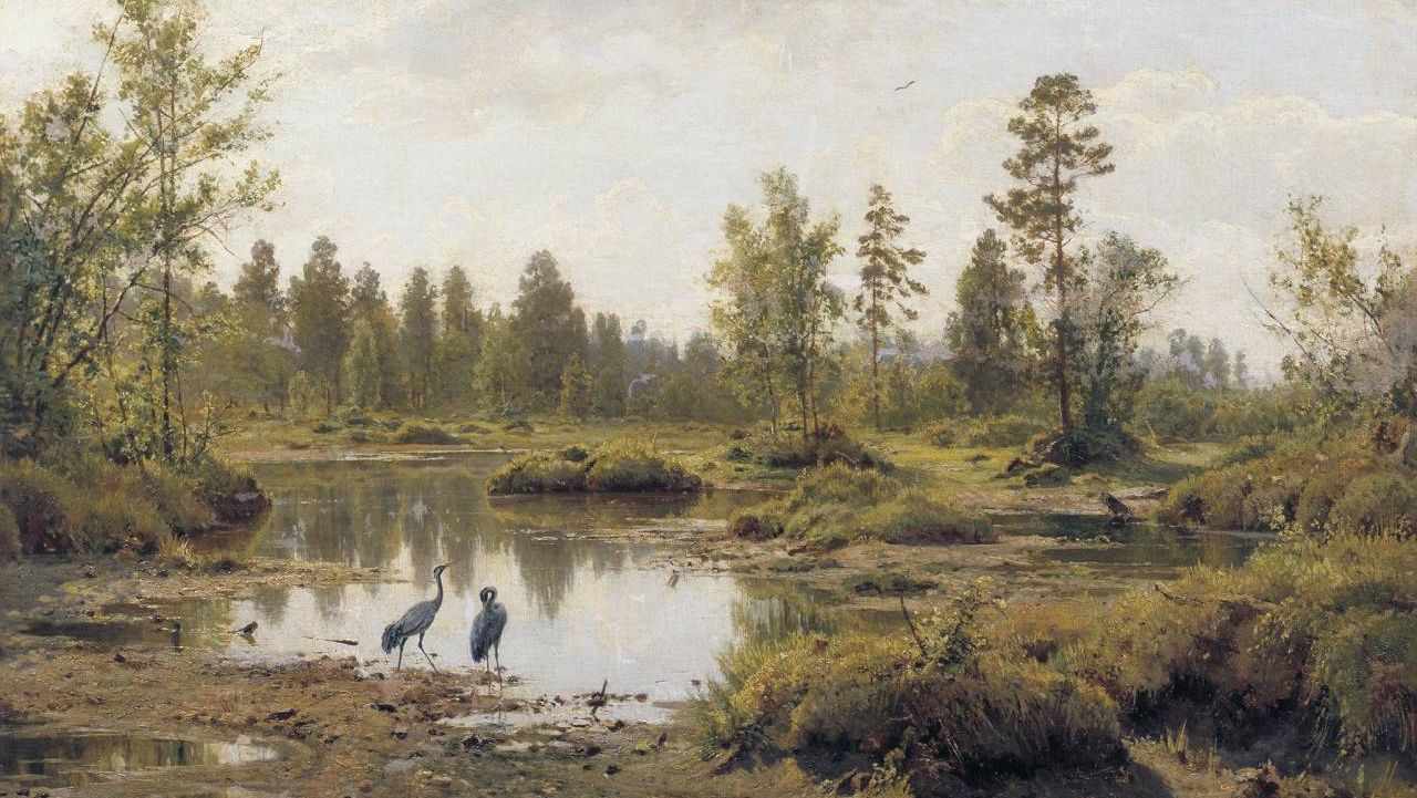 Болото. Шишкин Иван. 1890