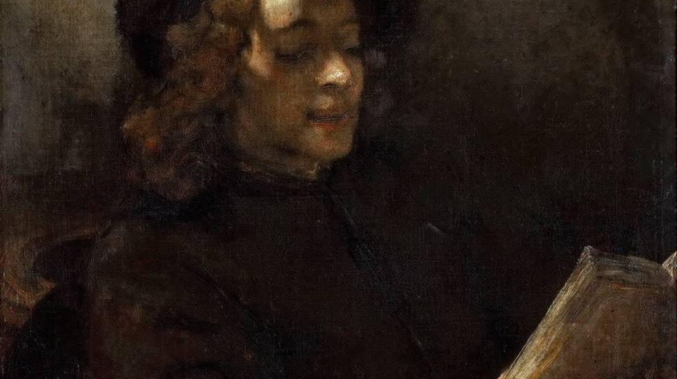Рембрандт. Портрет Титуса, читающего книгу (фрагмент)