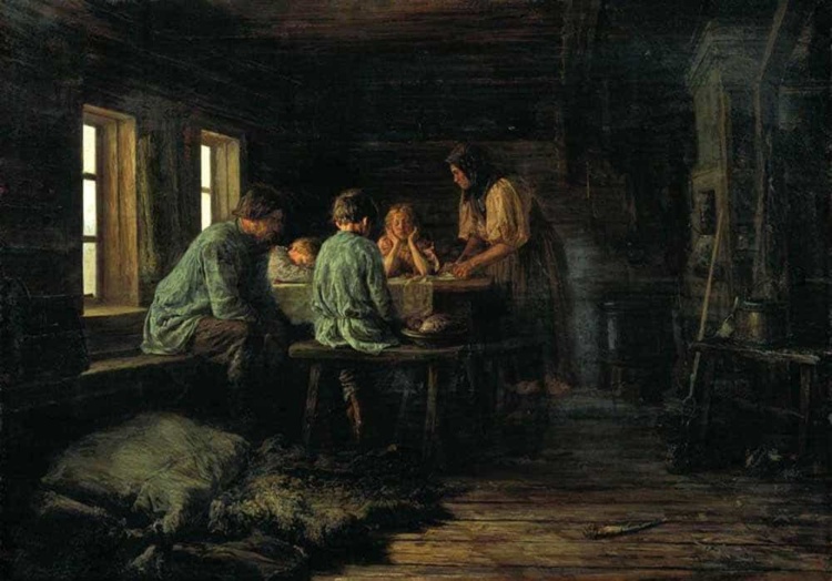 В. М. Максимов. Бедный ужин. 1879