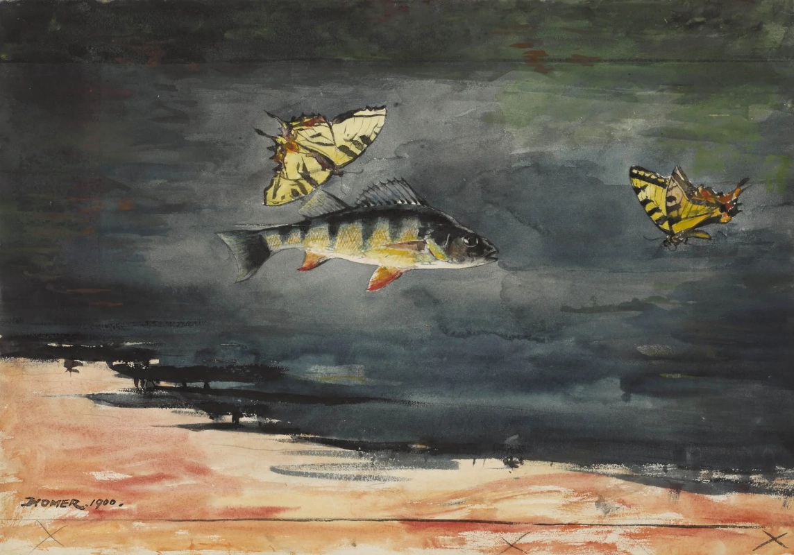 Уинслоу Хомер. Рыба и бабочки. 1900