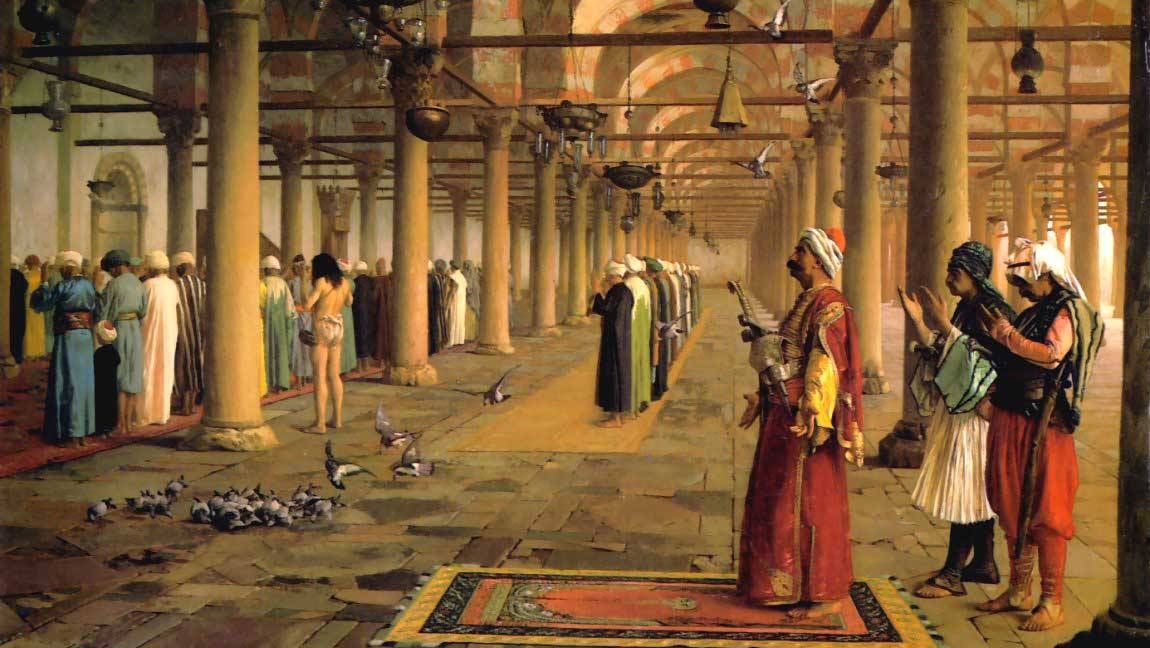 Жан-Леон Жером. Молитва в каирской мечети Амра ибн аль-Аса (фрагмент). 1872
