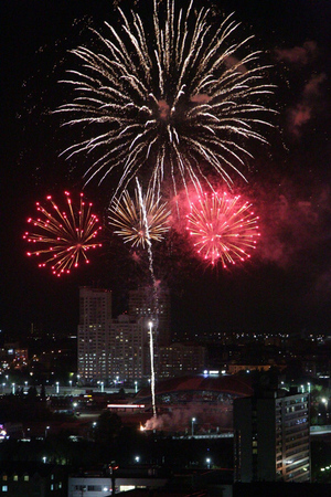 Праздничный салют в Челябинске 12 сентября 2020 года