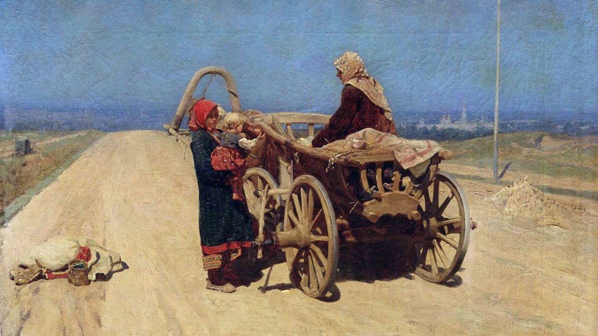 Николай Касаткин. Переселенцы. 1881